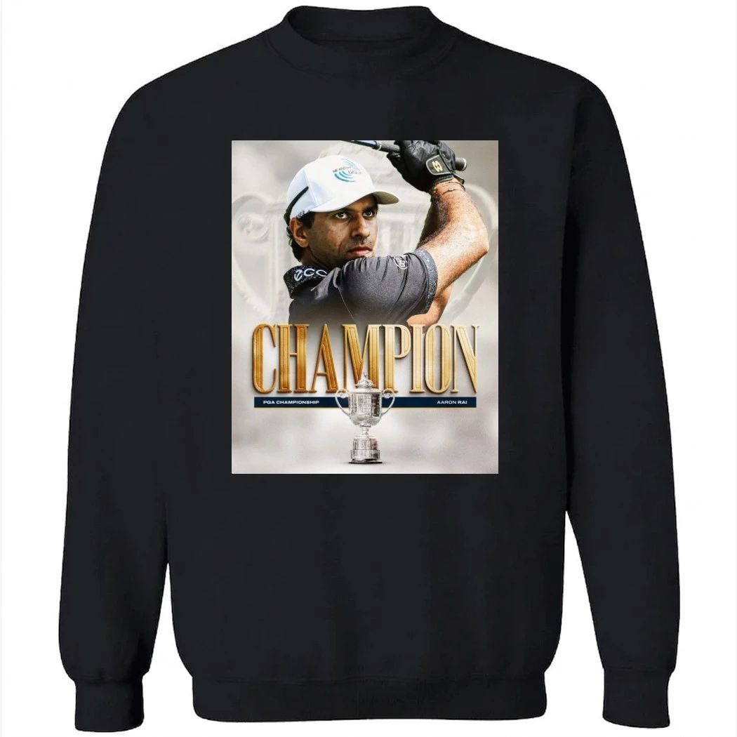 Aaron Rai PGA Championship Champion Shirt