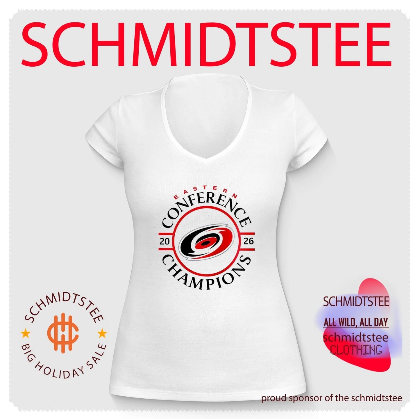 Carolina Hurricanes hockey Eastern Conference Champions 2026 logo shirt