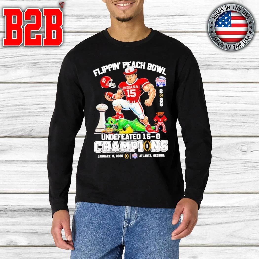 Congrats Hoosiers Flippin’ Peach Bowl Champs Undefeated 15-0 Shirt