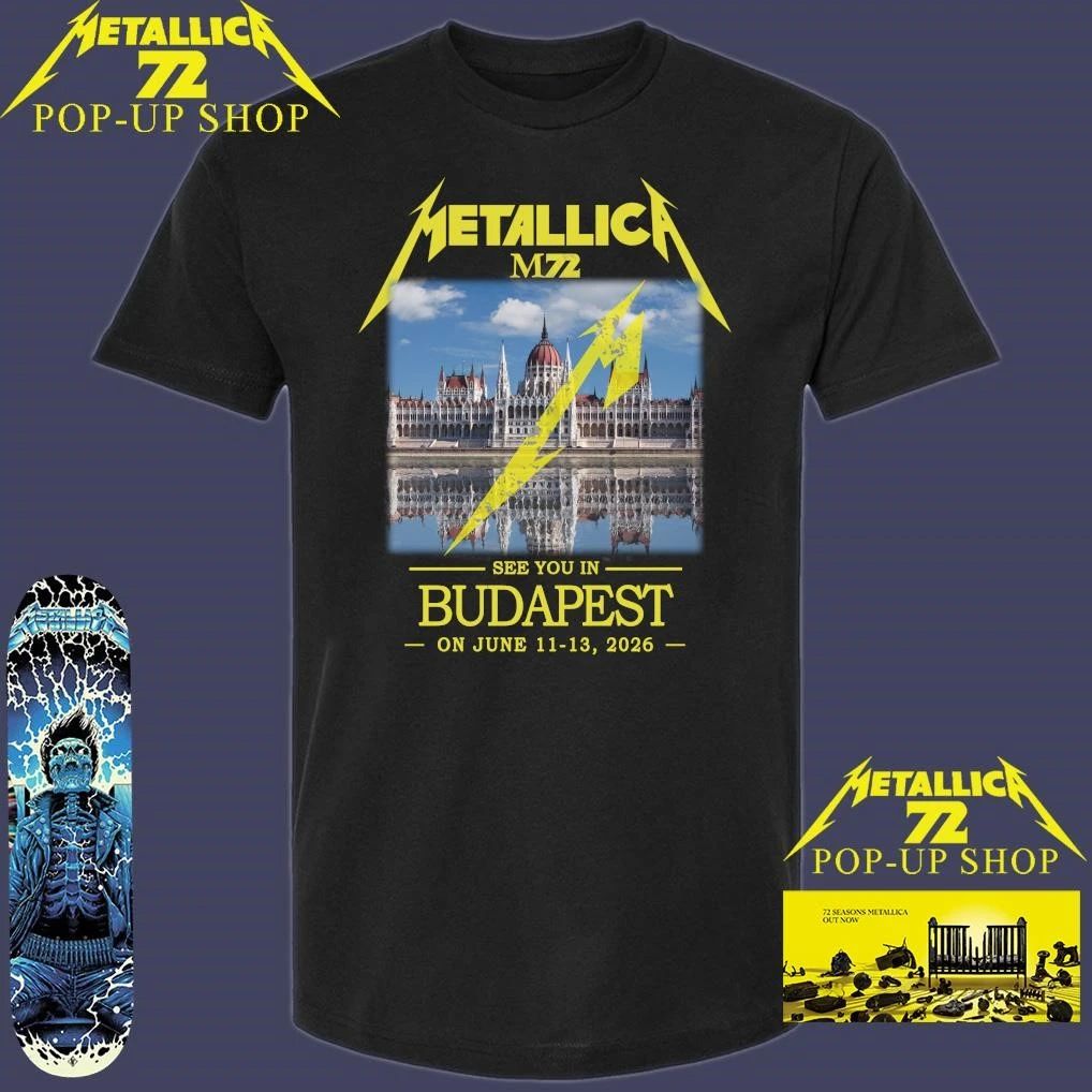 Metallica M72 See You In Budapest On June 11-13, 2026 T-Shirt