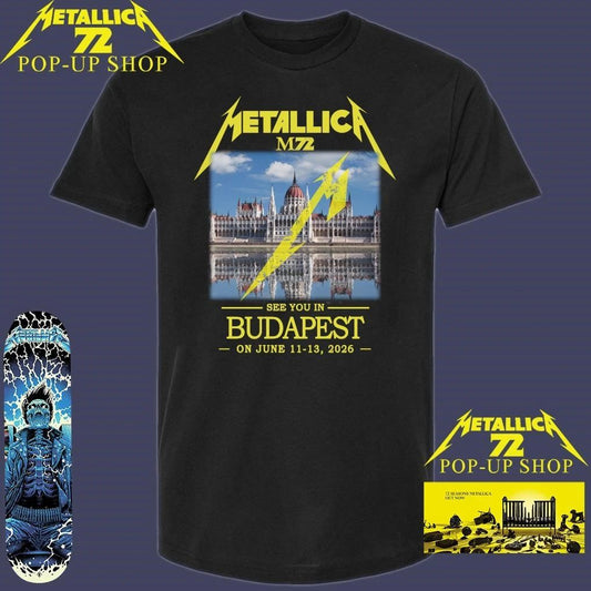 Metallica M72 See You In Budapest On June 11-13, 2026 T-Shirt