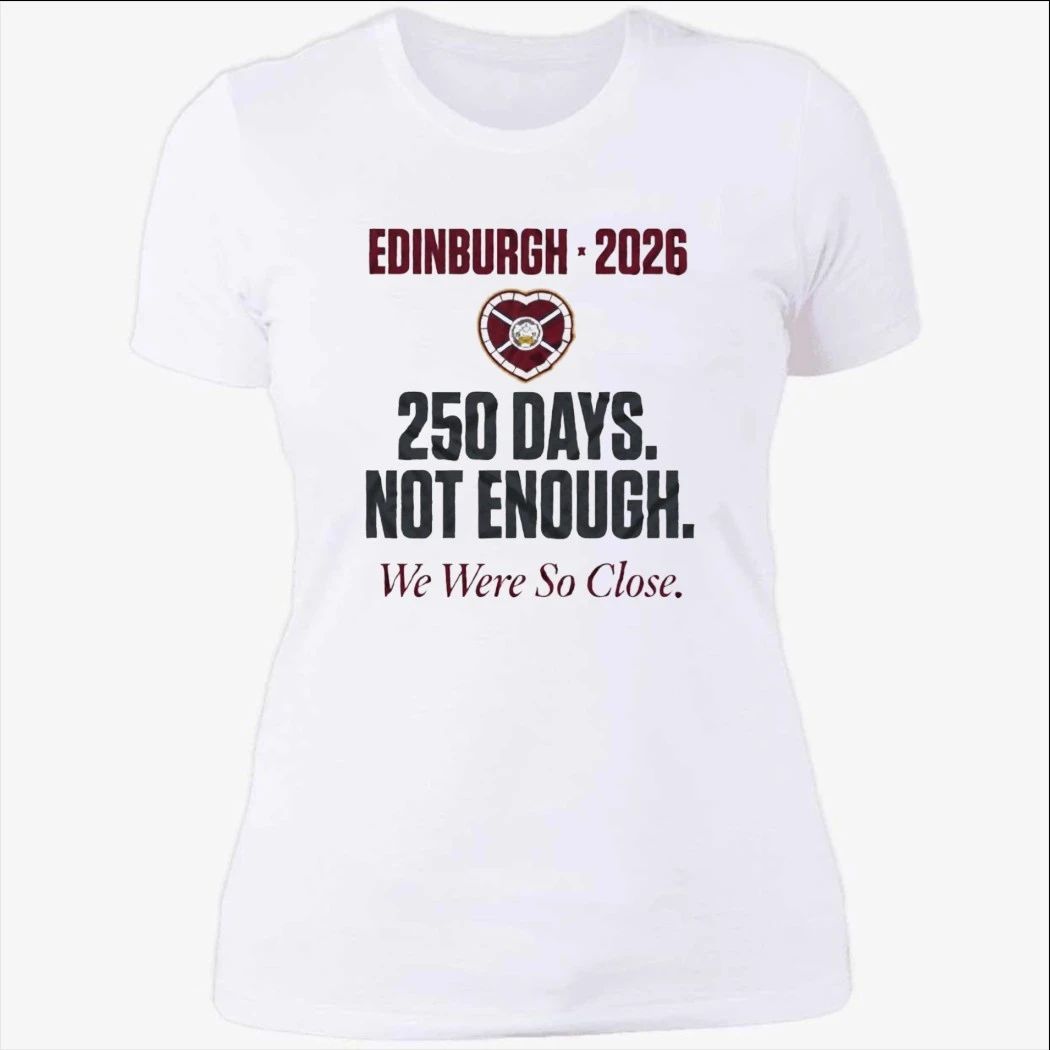 Hearts 250 Days To Heartbreak Scottish Premiership Final Day 2026 Shirt