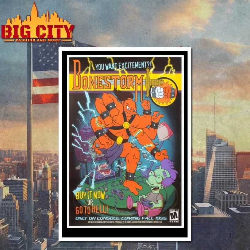 Bonestorm Buy It Now or Go to Hell! Vintagae Poster Shirt