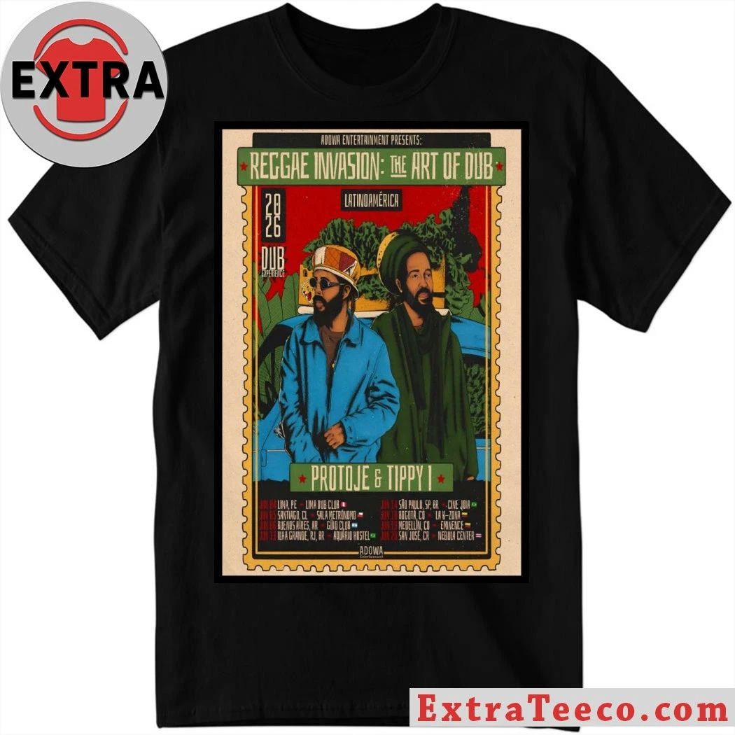 Protoje And Tippy I Latam 2026 Tour Poster Shirt