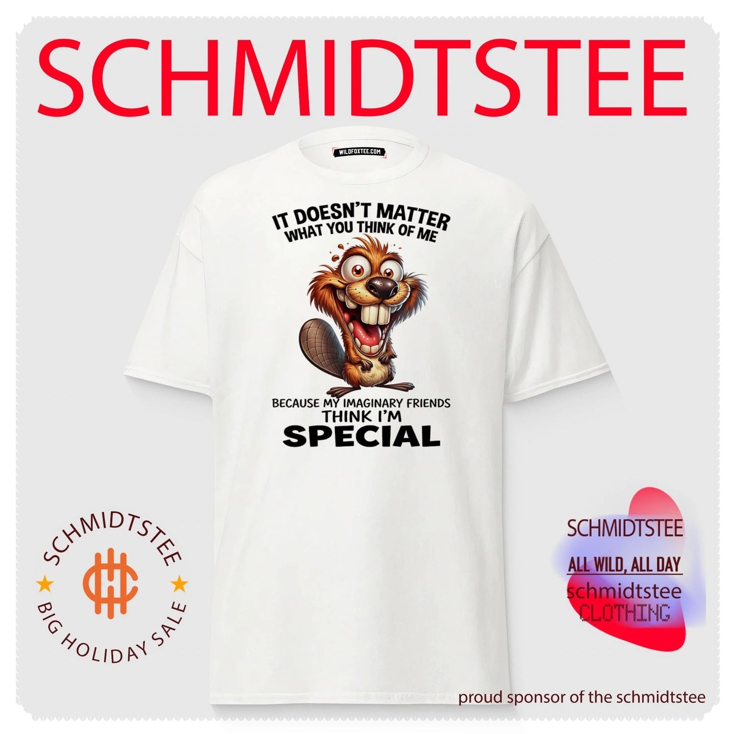 It doesn’t matter what you think of me because digital illustration beaver shirt