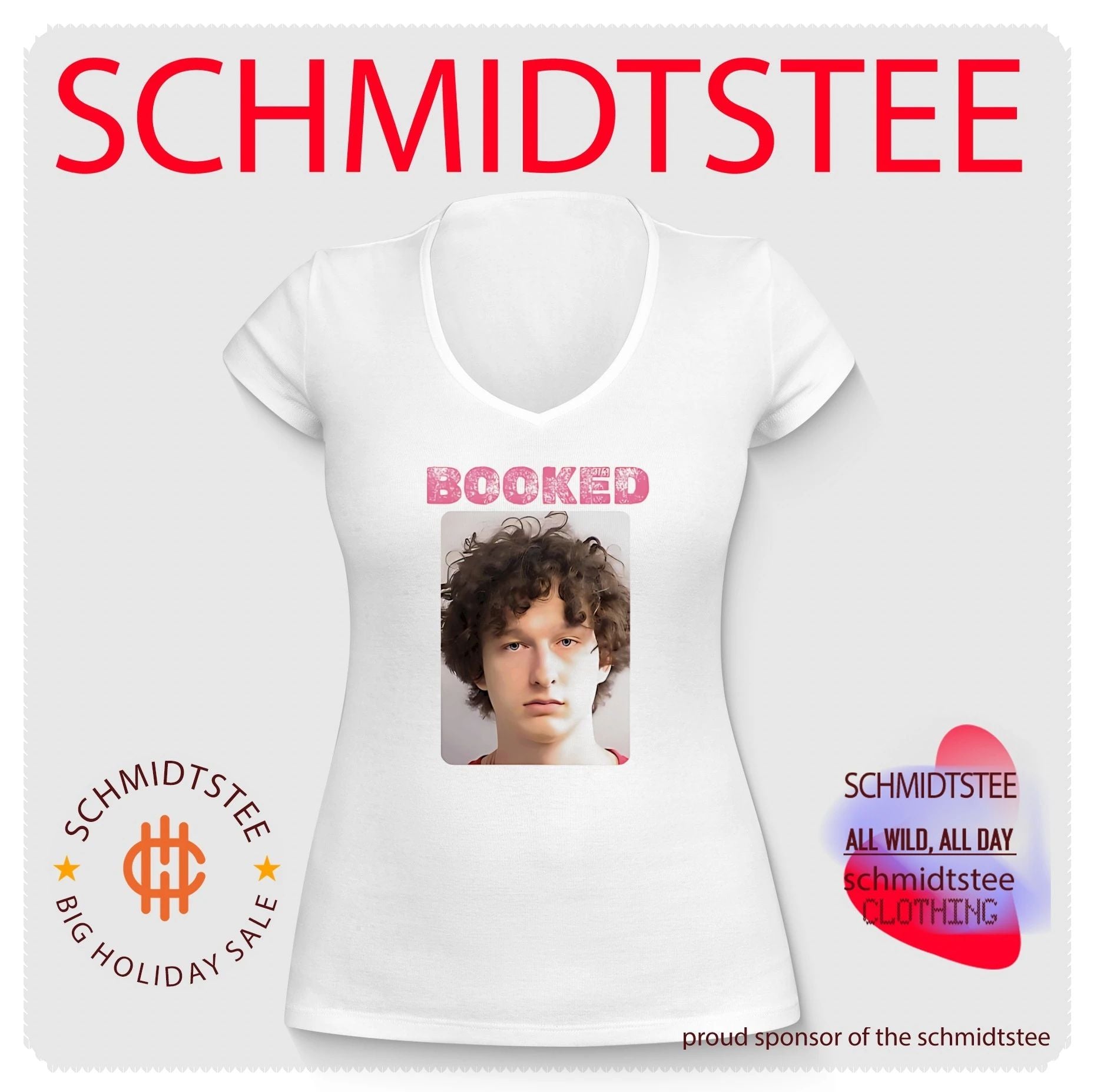 Booked Heston Mugshot shirt