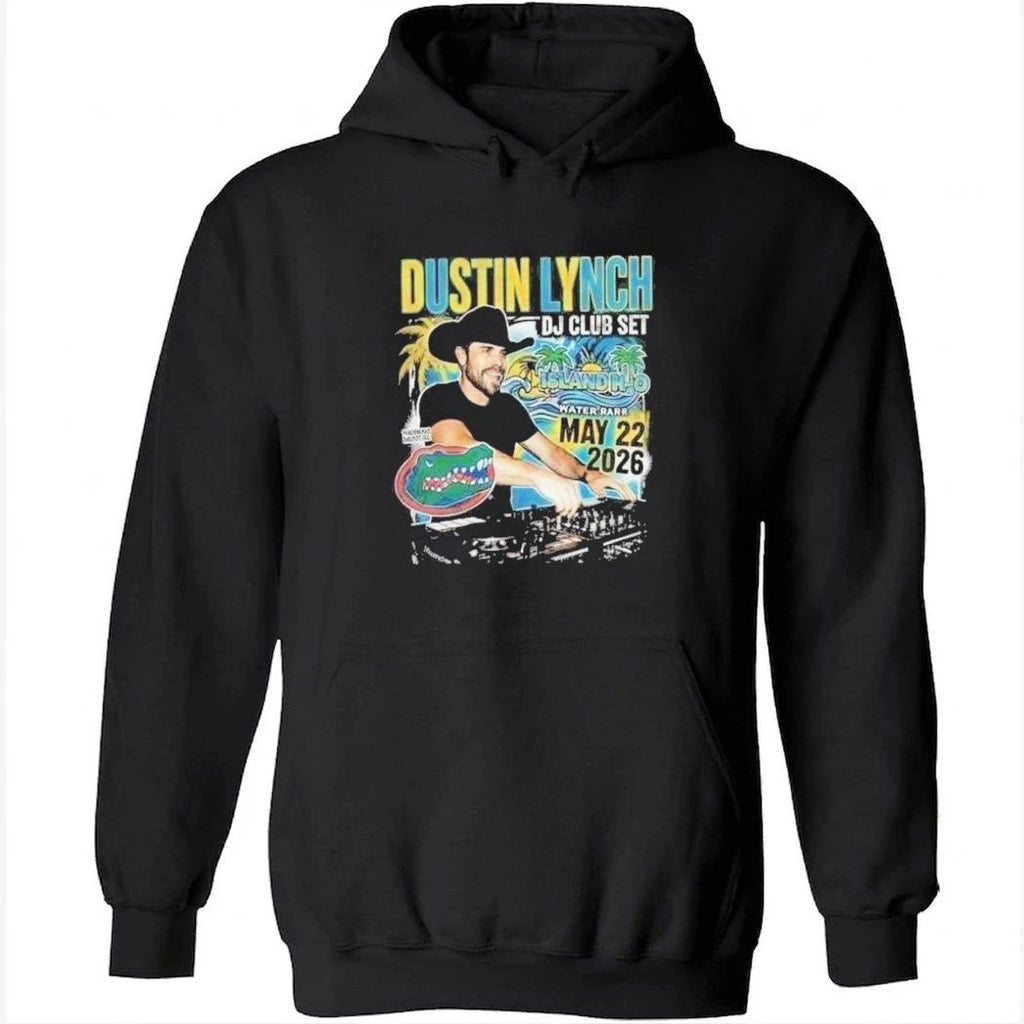Dustin Lynch DJ Club Set May 22 2026 Island H2O Water Park Premium 90s Vintage Bootleg Country x Florida Gators NCAA Shirt
