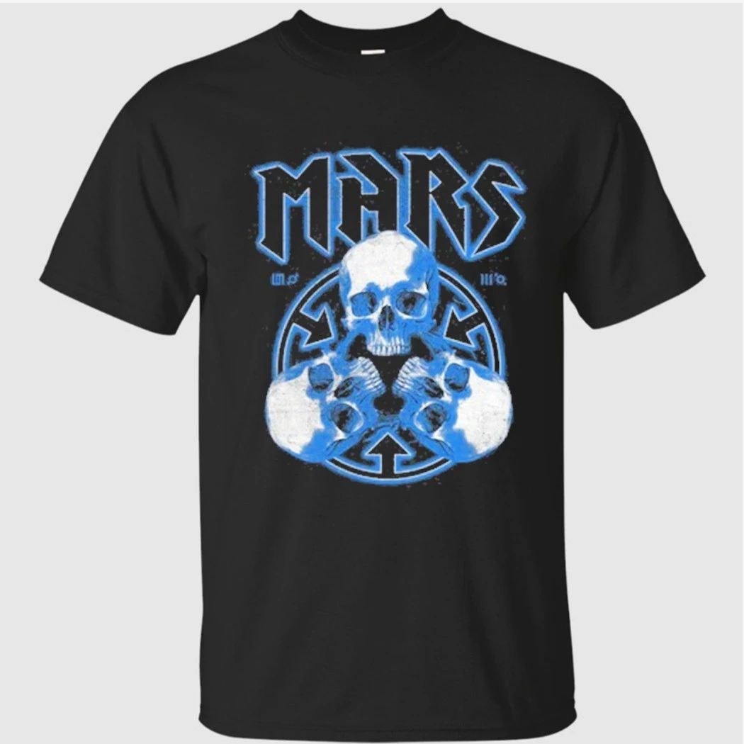 Thirty Seconds To Mars European Tour 2027 Blue Skulls Shirt