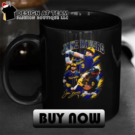 Jake Bauers Milwaukee Brewers Baseball Number 9 Graphic shirt