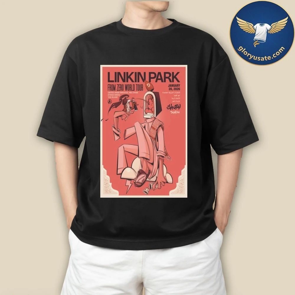 Linkin Park Abu Dhabi at Etihad Arena January 20 2026 Concert Poster Shirt