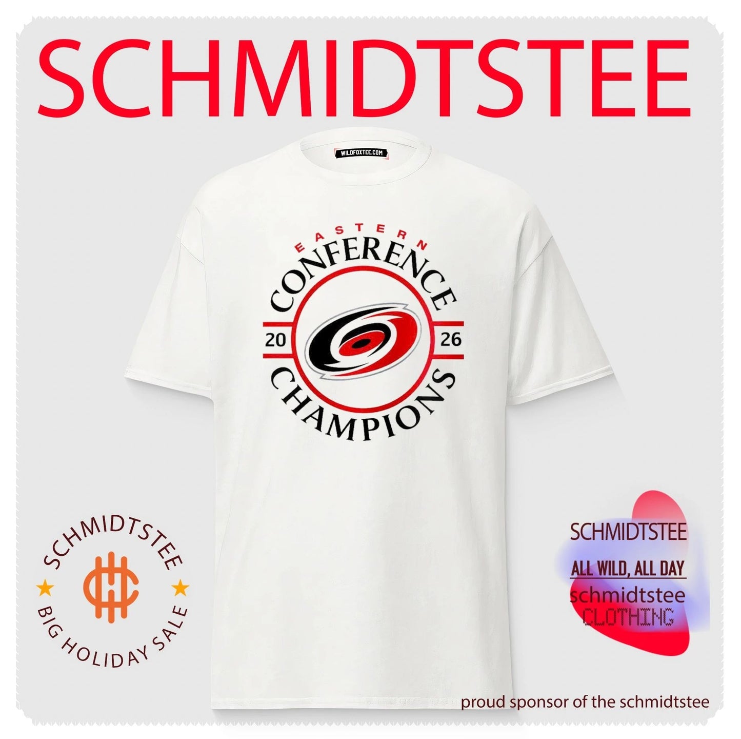Carolina Hurricanes hockey Eastern Conference Champions 2026 logo shirt