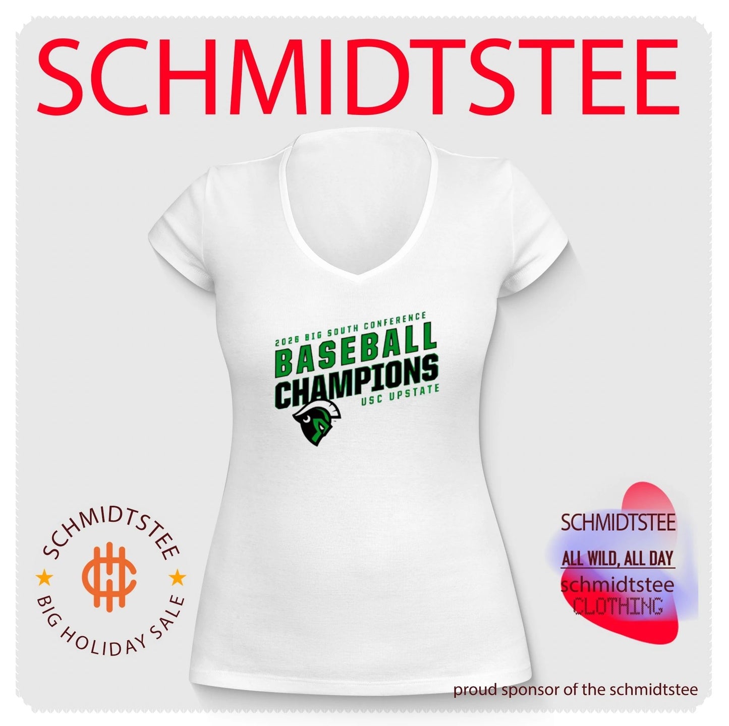USC Upstate Spartans baseball 2026 Big South Conference Champions shirt
