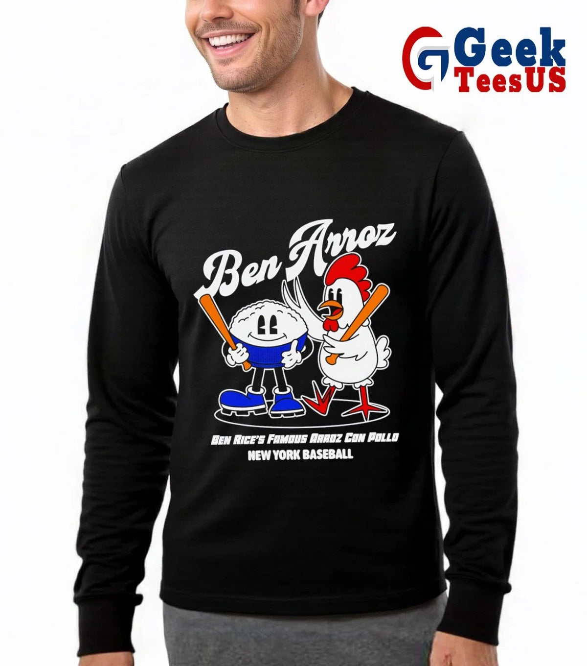 Ben Rice famous arroz con pollo New York Yankees baseball shirt