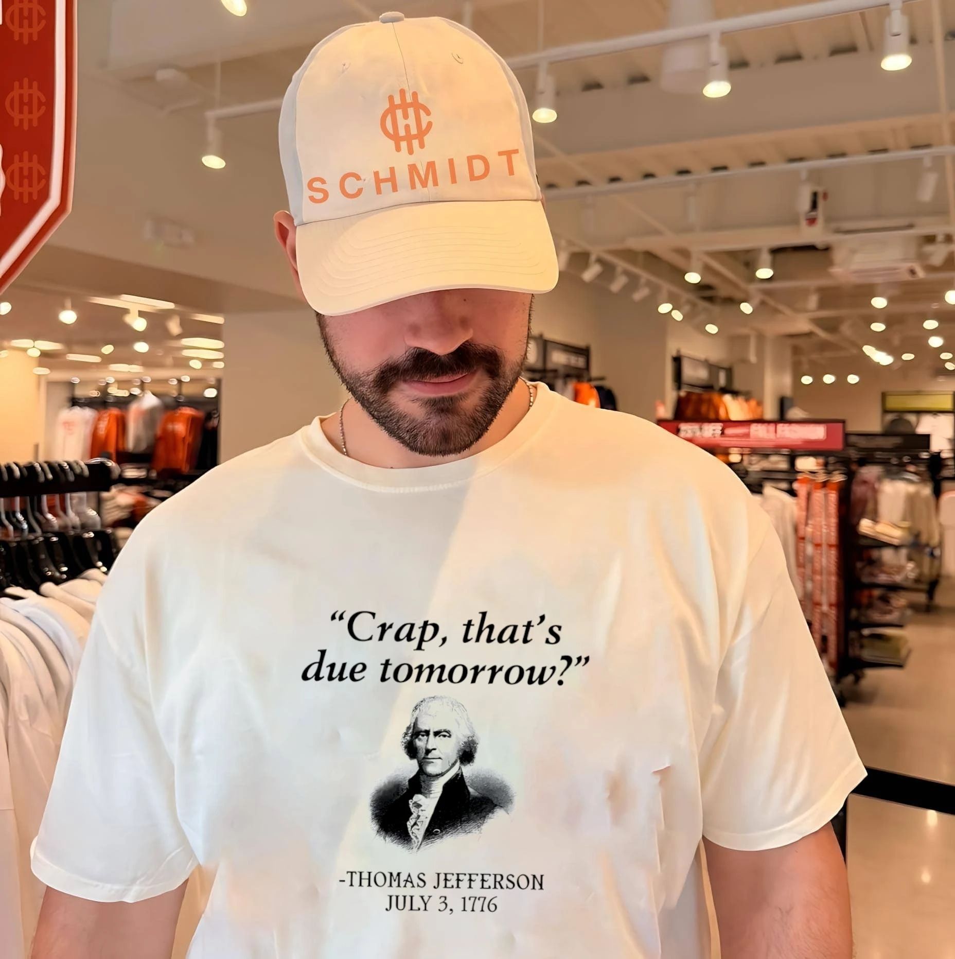 Thomas Jefferson crap that’s due tomorrow July 3 1776 shirt