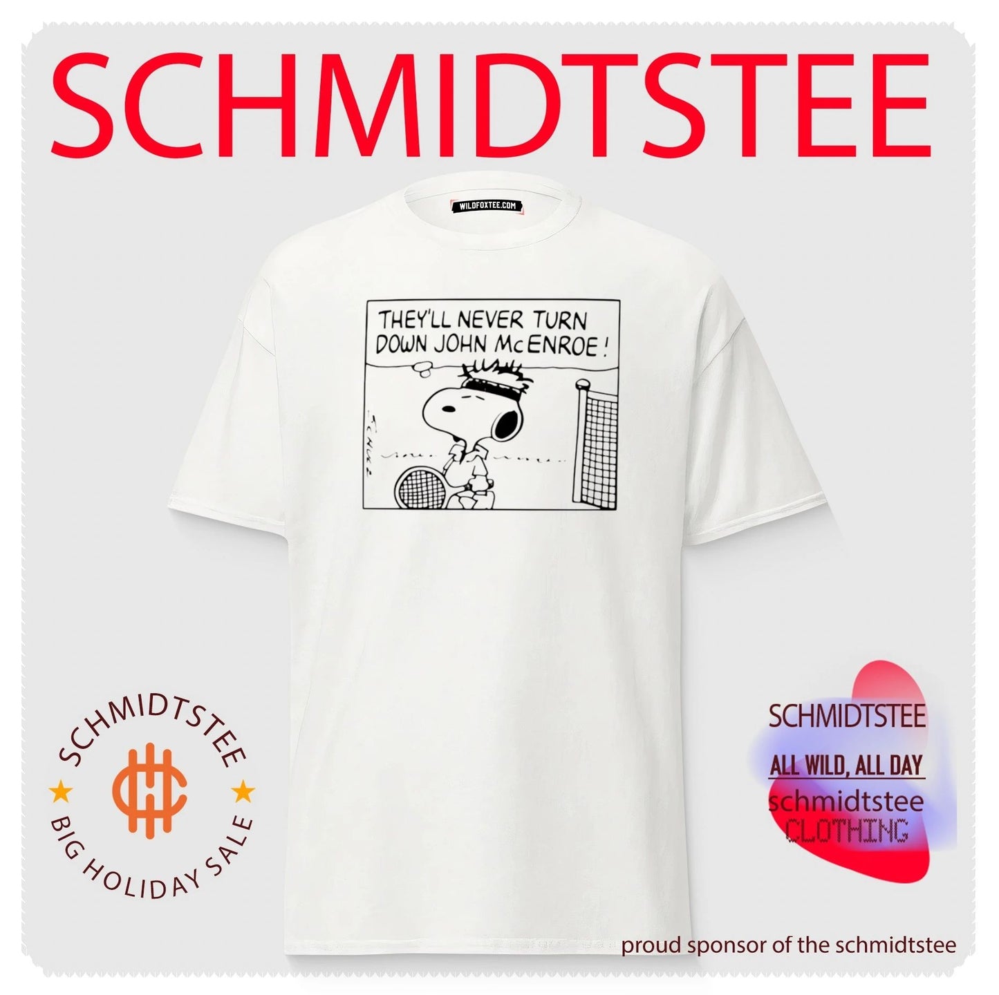 They’ll Never Turn Down John McEnroe Snoppy shirt
