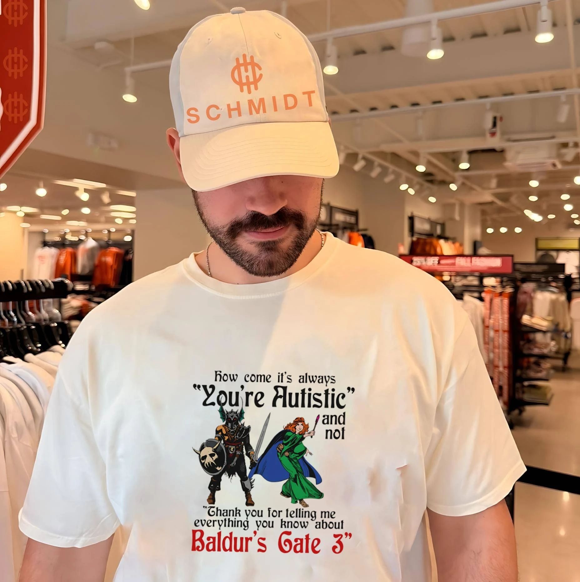 How come it’s always you’re autistic and never thank you for telling me everything you know about a video game shirt