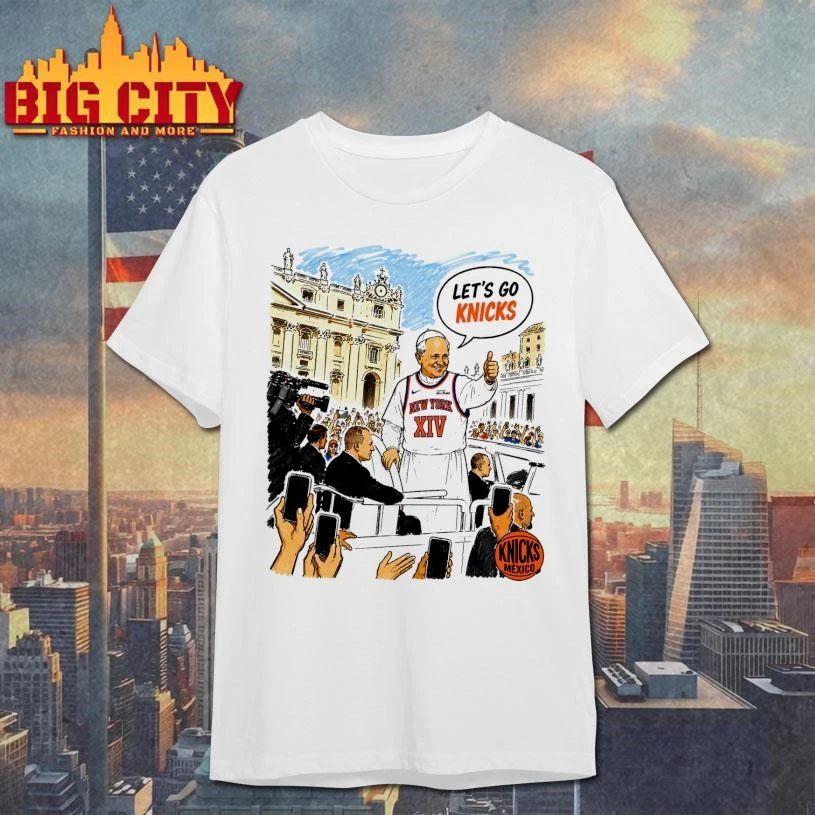 New York Knicks Pope Leo XIV Let’s Go Knicks Shirt