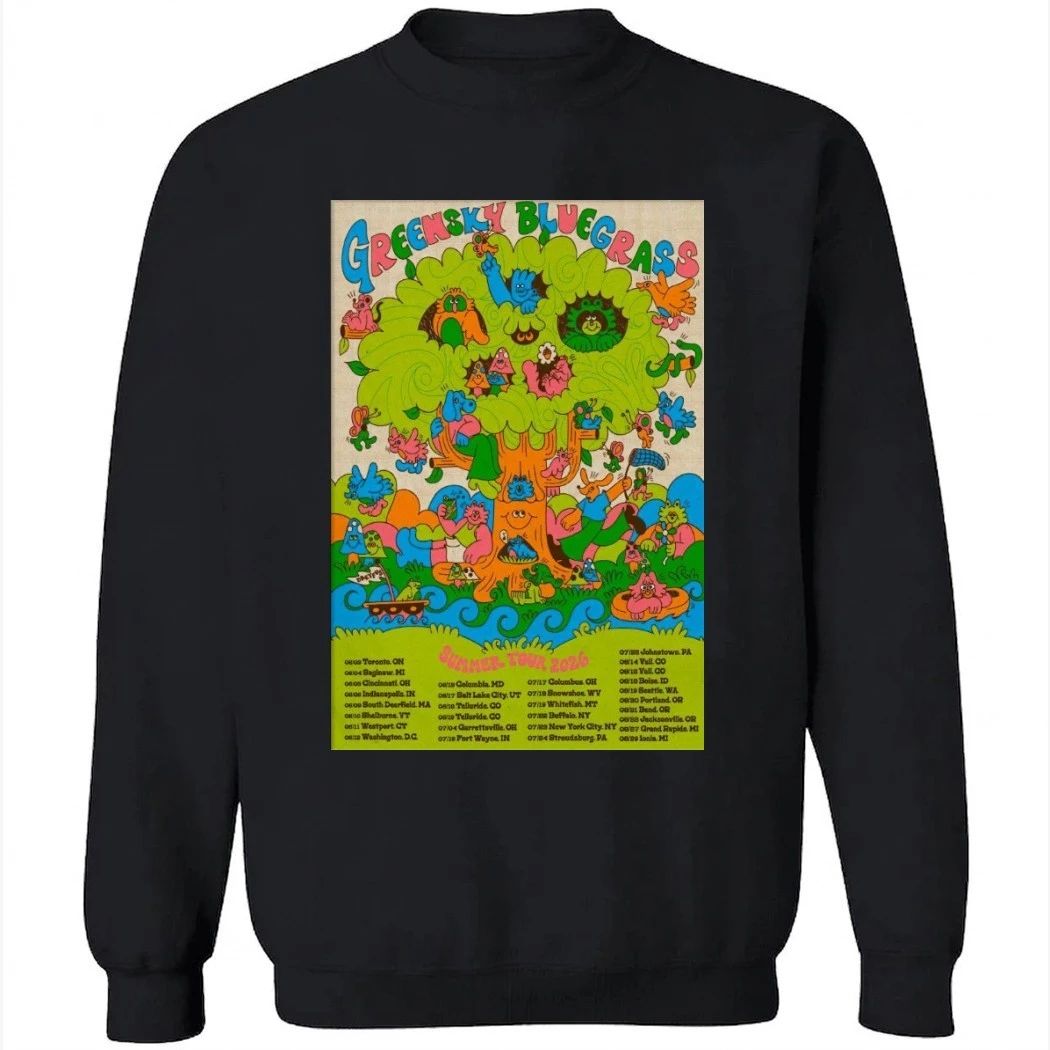 Greensky Bluegrass Summer Tour 2026 Poster Shirt