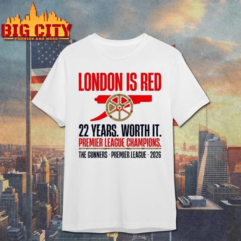 Arsenal Premier League Champions 2026 22 Years London Is Red Shirt