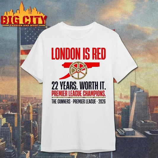 Arsenal Premier League Champions 2026 22 Years London Is Red Shirt