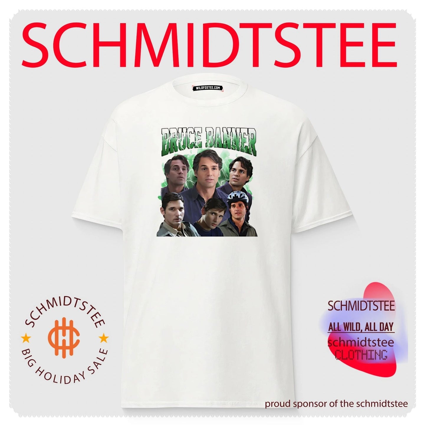 Bruce Banner picture collage shirt