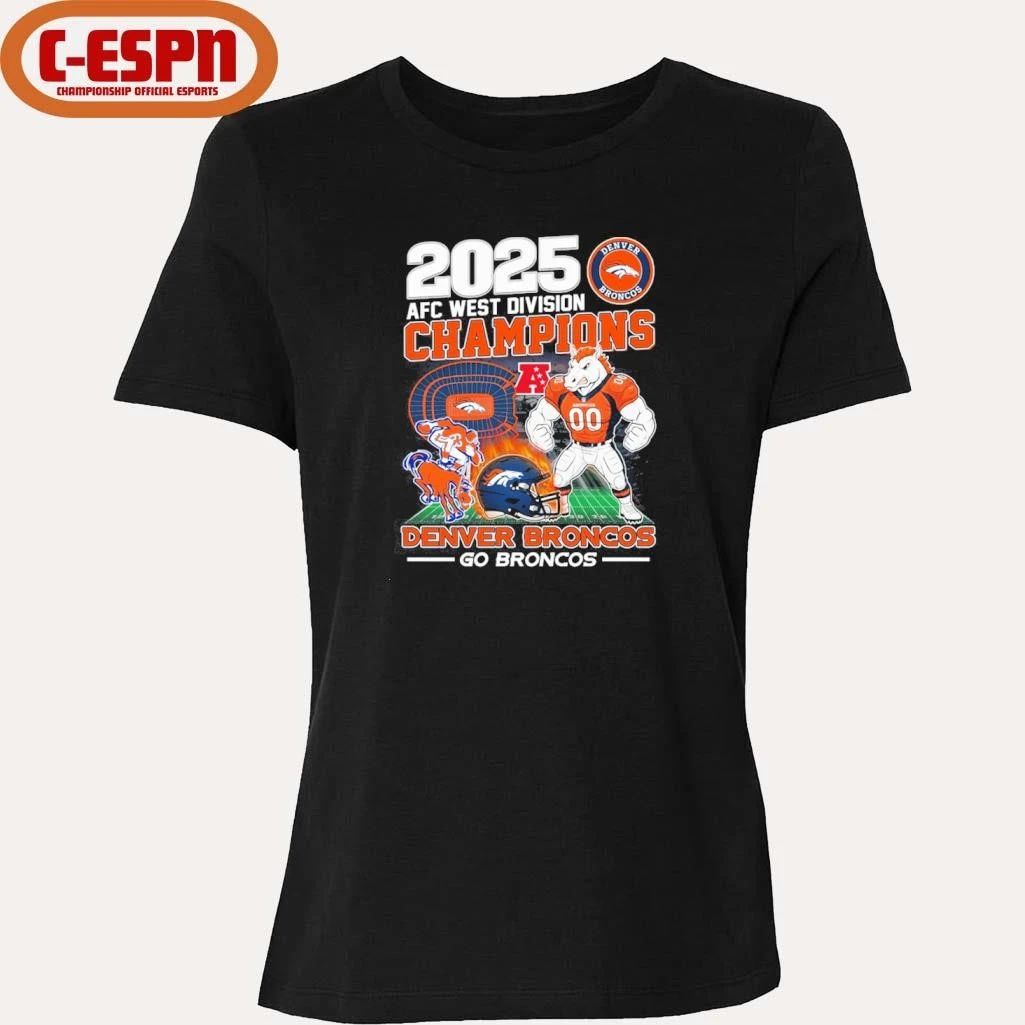 Go Broncos 2025 AFC West Champions Shirt