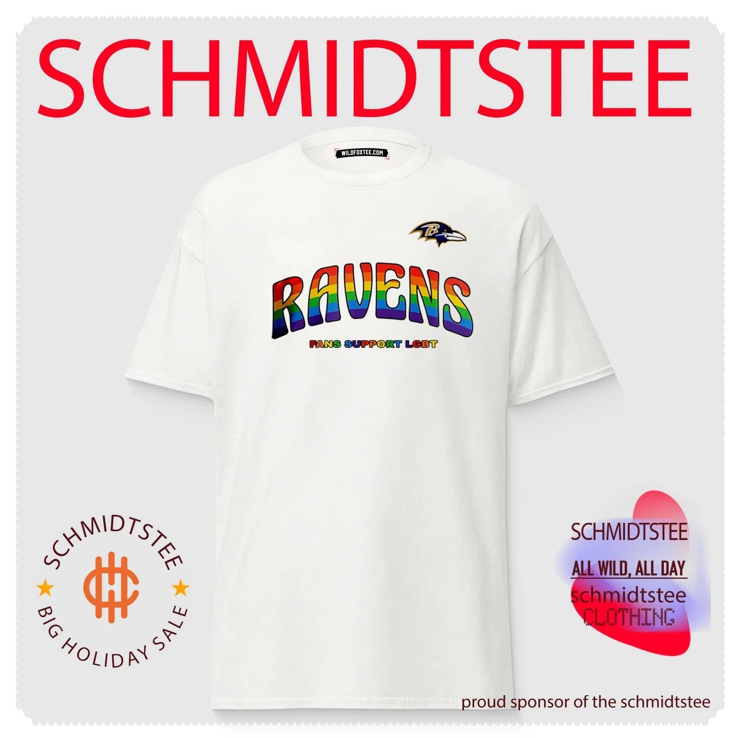 Baltimore Ravens Fans Support LGBT Pride Month shirt