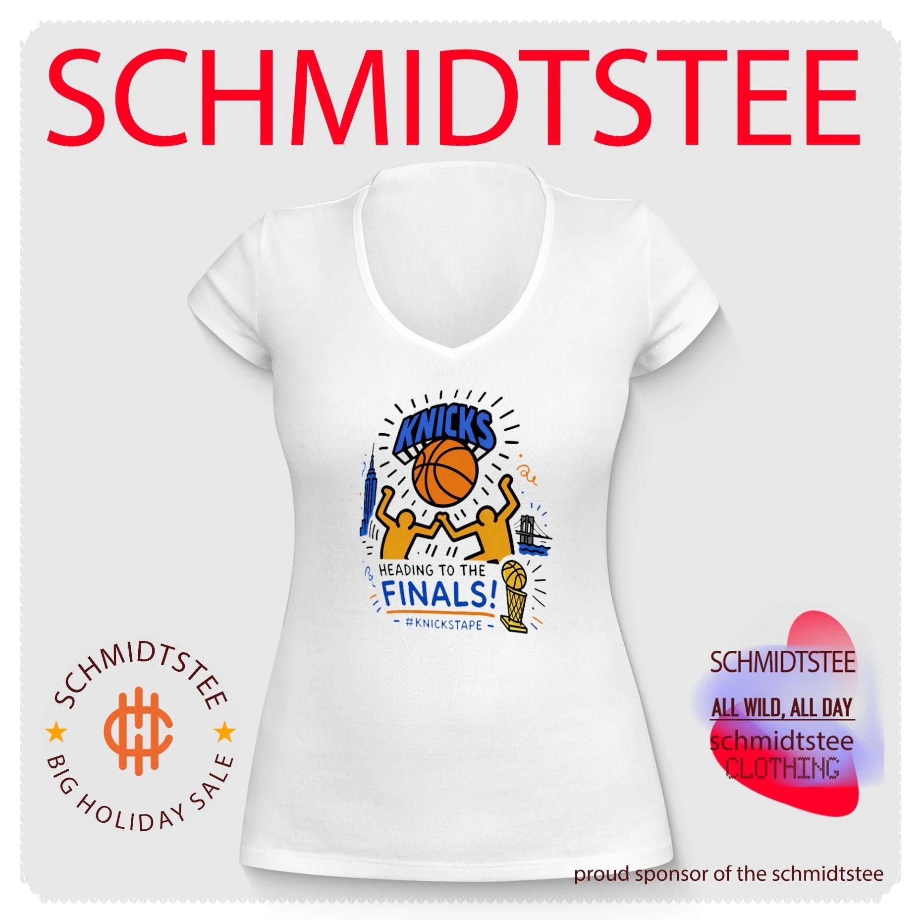 New York Knicks heading to the Finals paint shirt