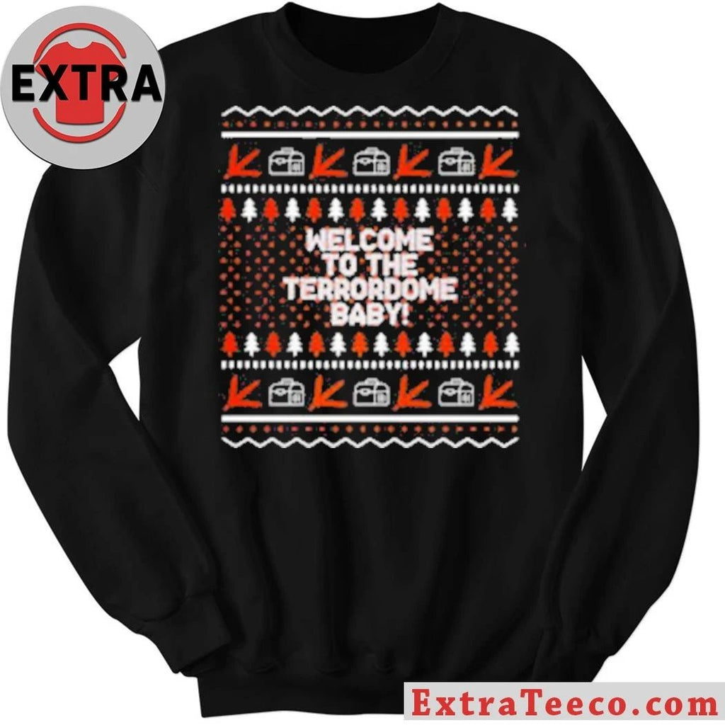 Virginia Tech Hokies welcome to the Terrordome baby ugly Christmas shirt