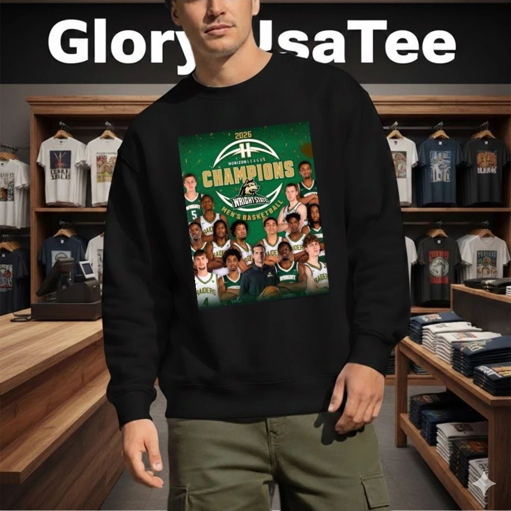 Wright State Raiders Men’s Basketball 2026 Horizon League Champions Shirt