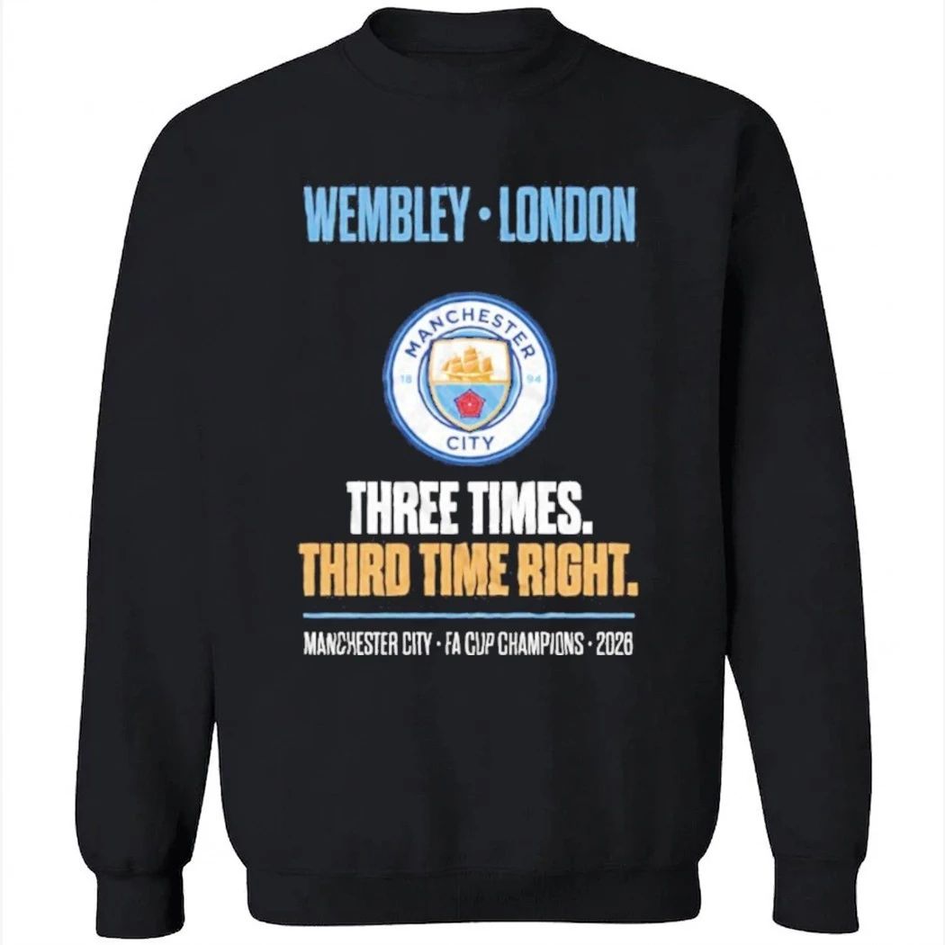 Manchester City FA Cup Champions Wembley 2026 Redemption Shirt