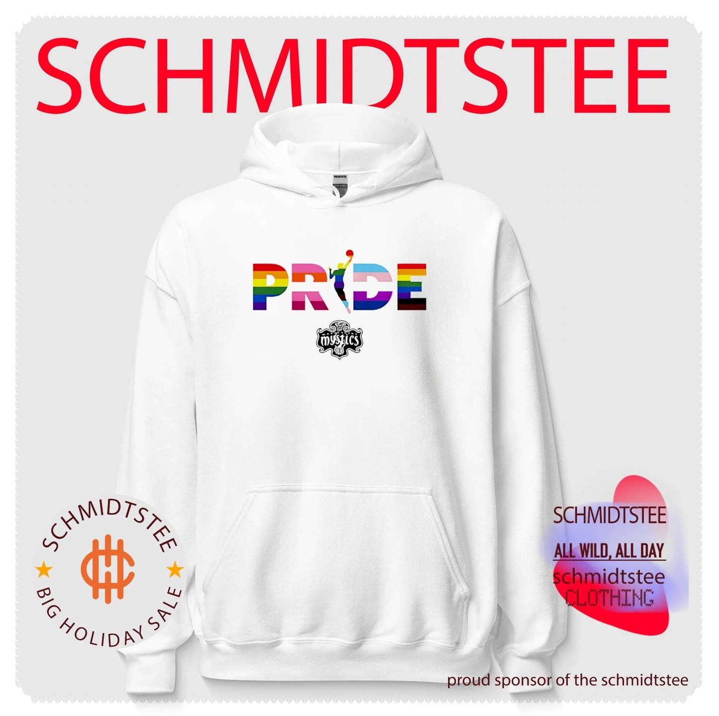 Washington Mystics WNBA pride stripes shirt
