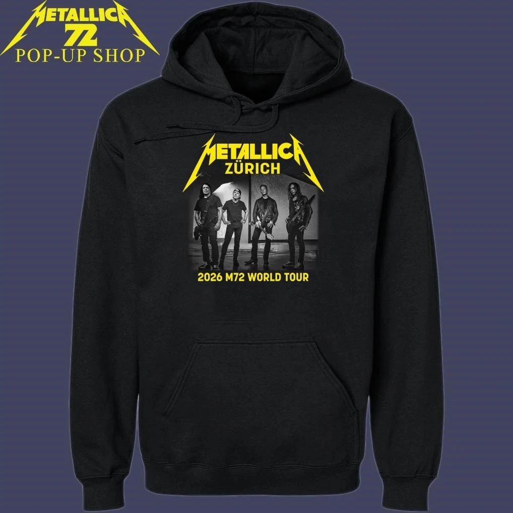 Metallica M72 Zürich, Switzerland 2026 Band Members World Tour T-Shirt
