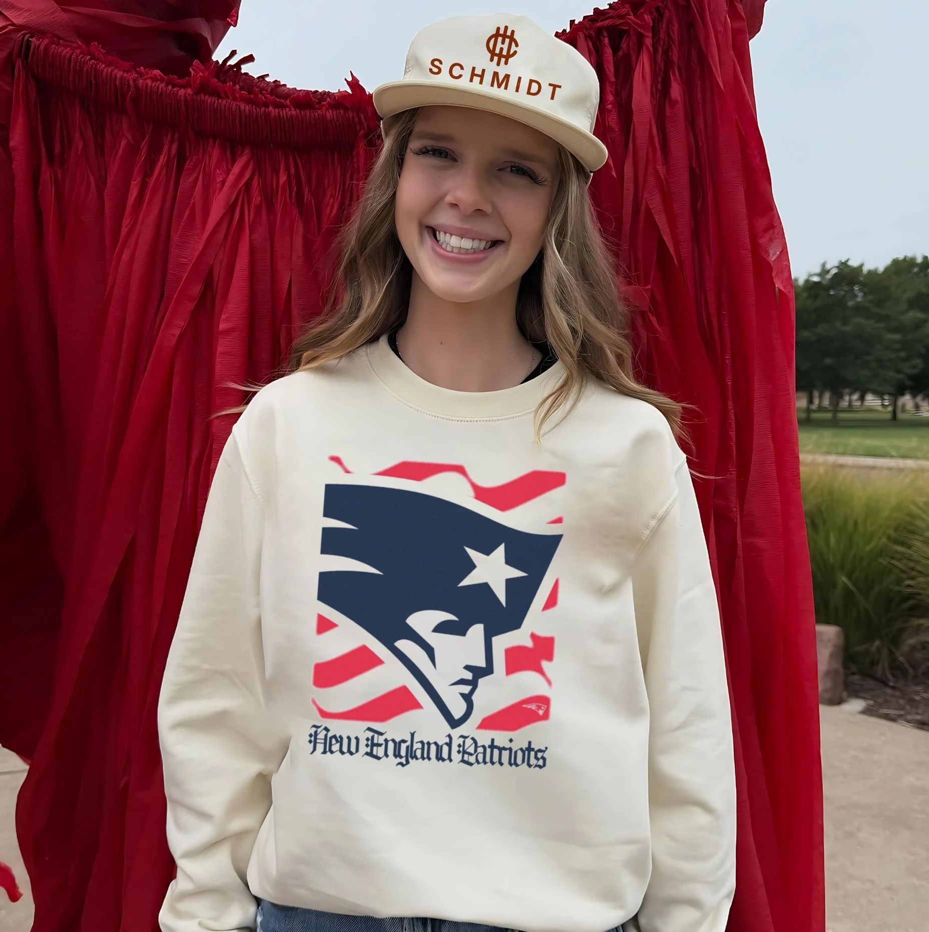 New England Patriots American 250th Flag Heritage Wordmark shirt