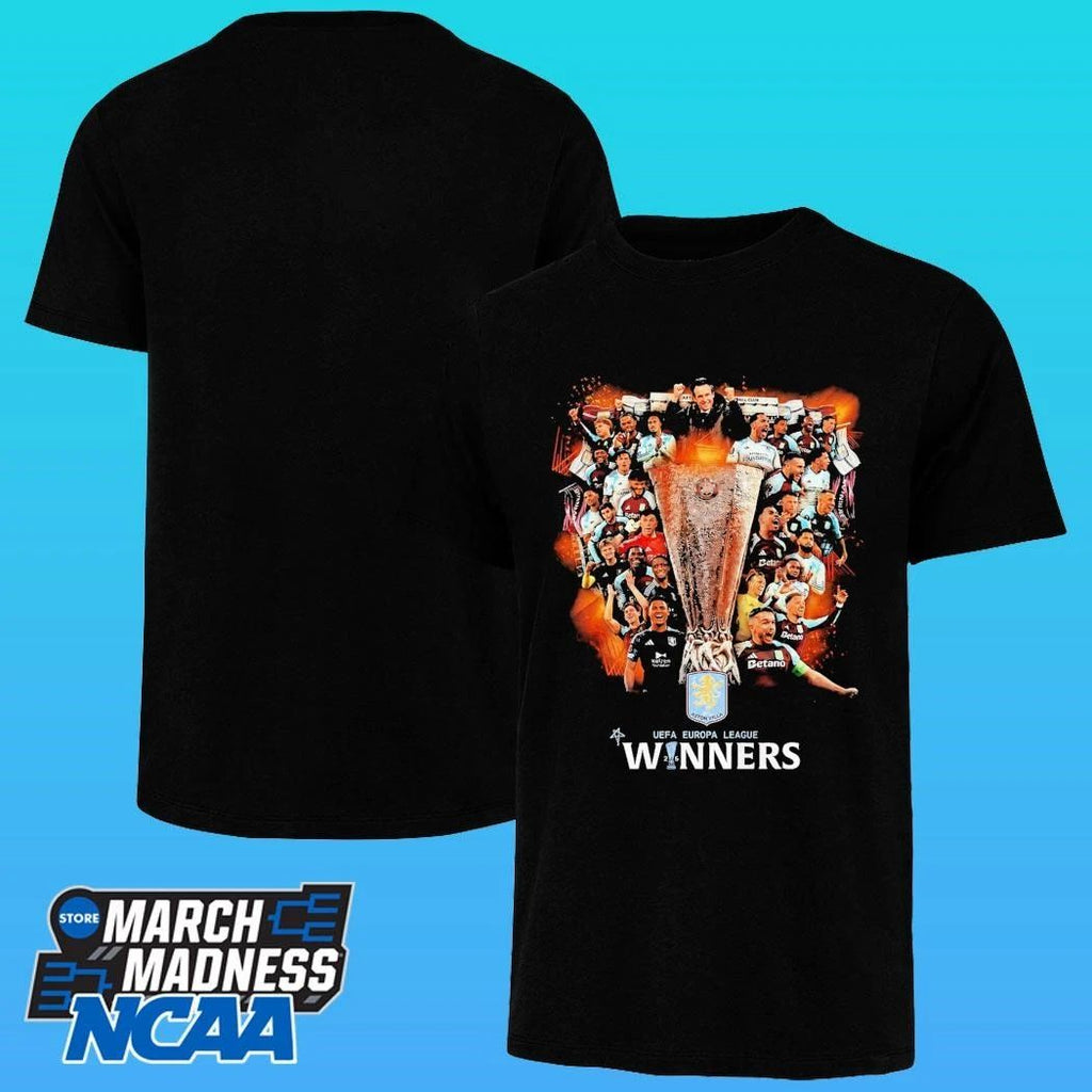 Aston Villa Uefa Europa League Winners 2026 Soccer Fan Shirt