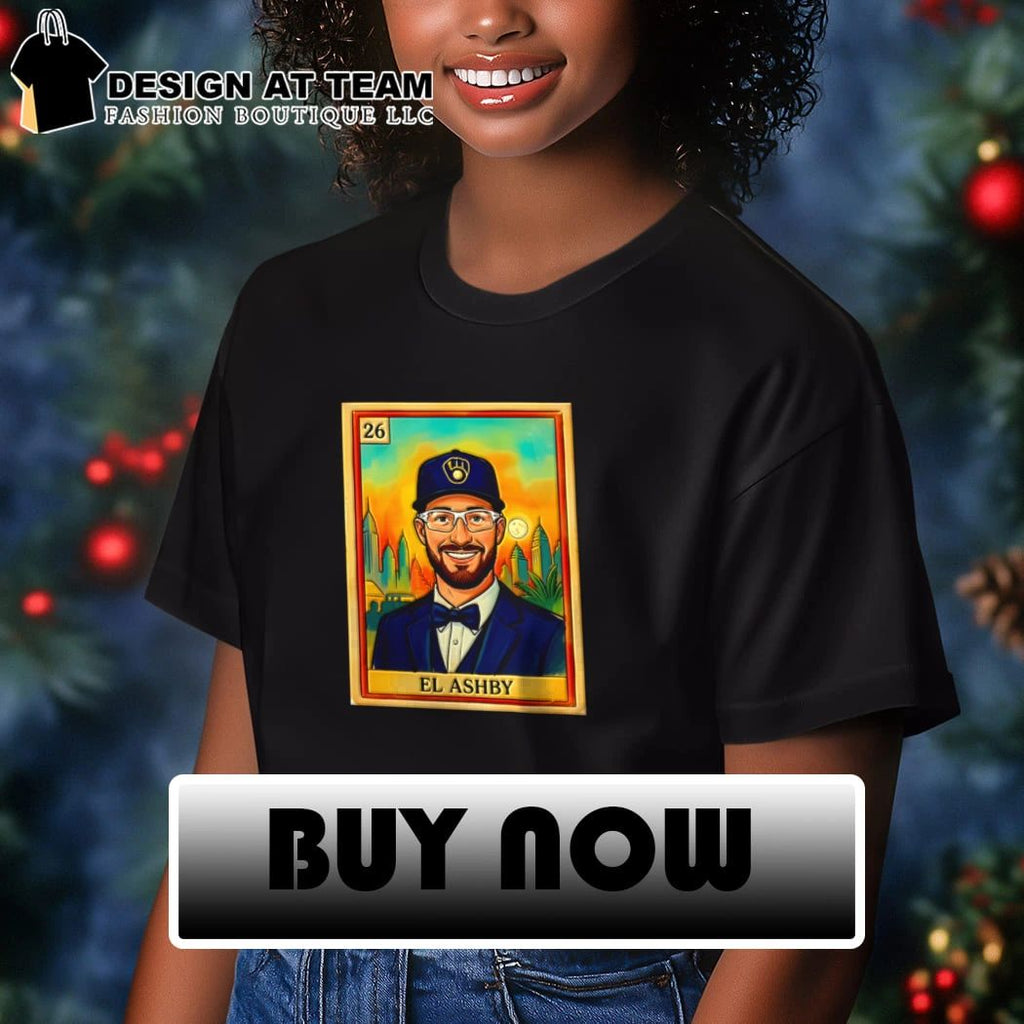 Aaron Ashby El Ashby Loteria Card Brewers Baseball shirt