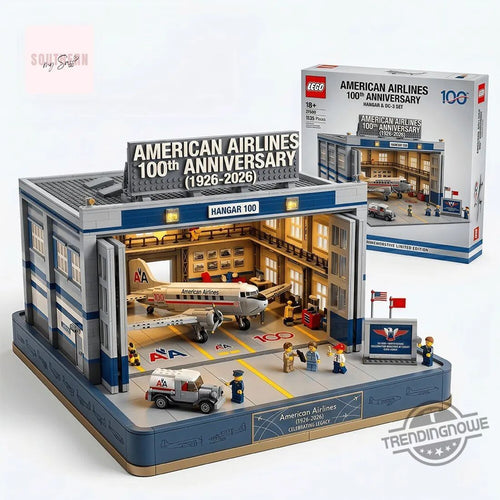 American Airlines 100th Anniversary LEGO Limited Edition Hangar Building Block Set