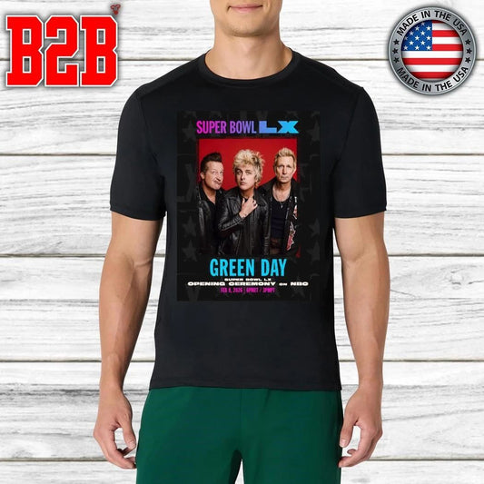 Green Day Performs At Super Bowl LX Sunday February 8 2026 Shirt