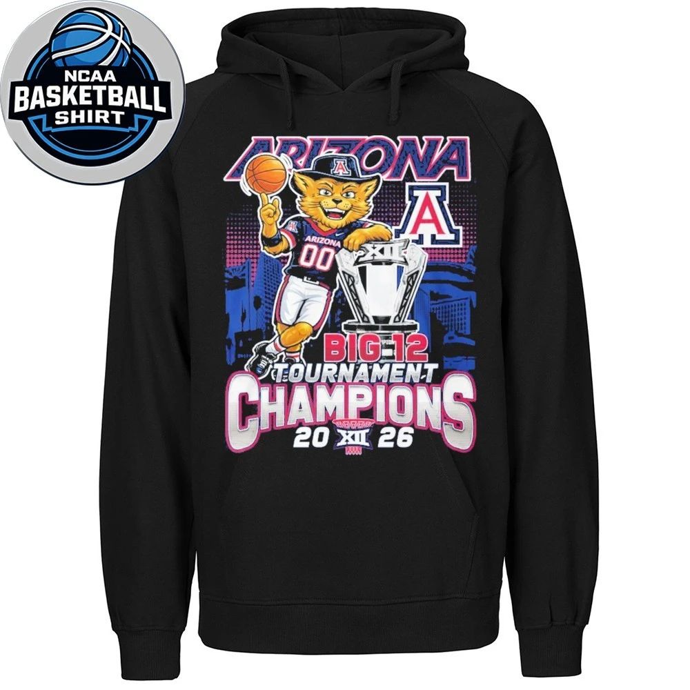 Arizona Wildcats Big 12 Tournament Champions 2026 T-Shirt