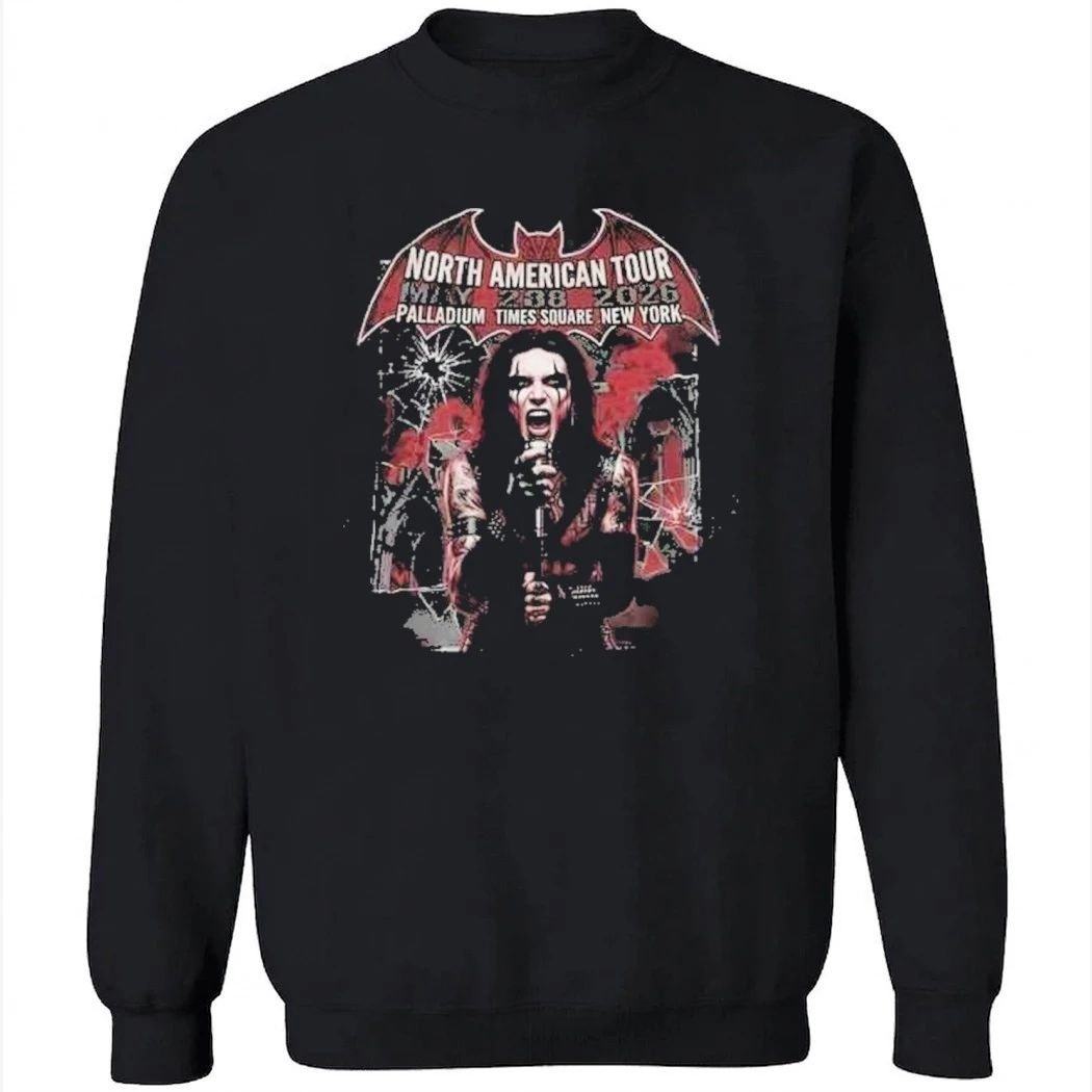 Black Veil Brides North American Tour May 28 2026 Palladium Times Square New York Shirt