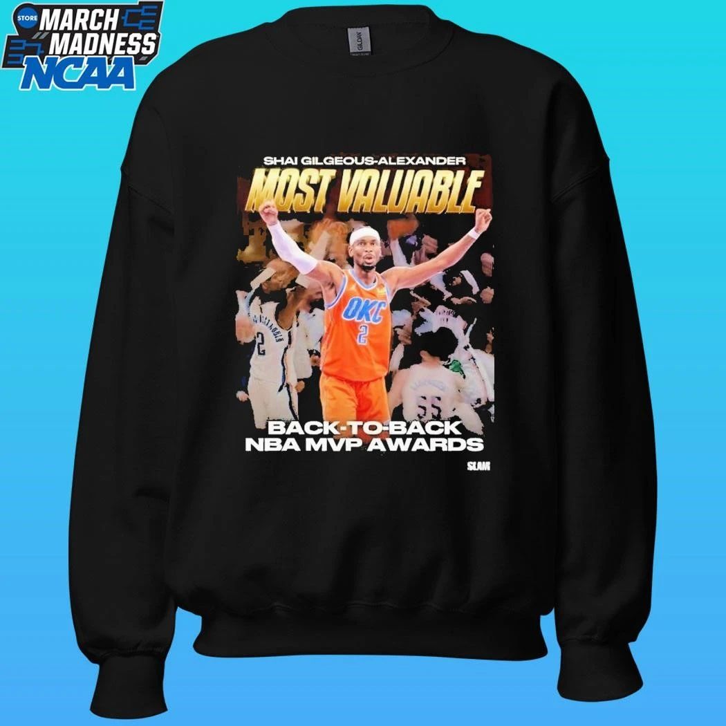 Shai Gilgeous Alexander Most Valuable Back To Back Nba Mvp Awards Shirt
