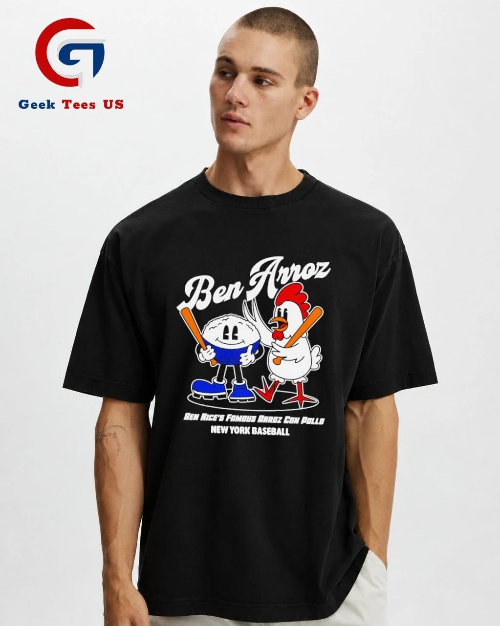 Ben Rice famous arroz con pollo New York Yankees baseball shirt