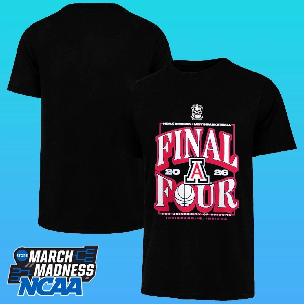 Arizona Wildcats 2026 Ncaa Men’s Basketball Tournament March Madness Final Four Shirt