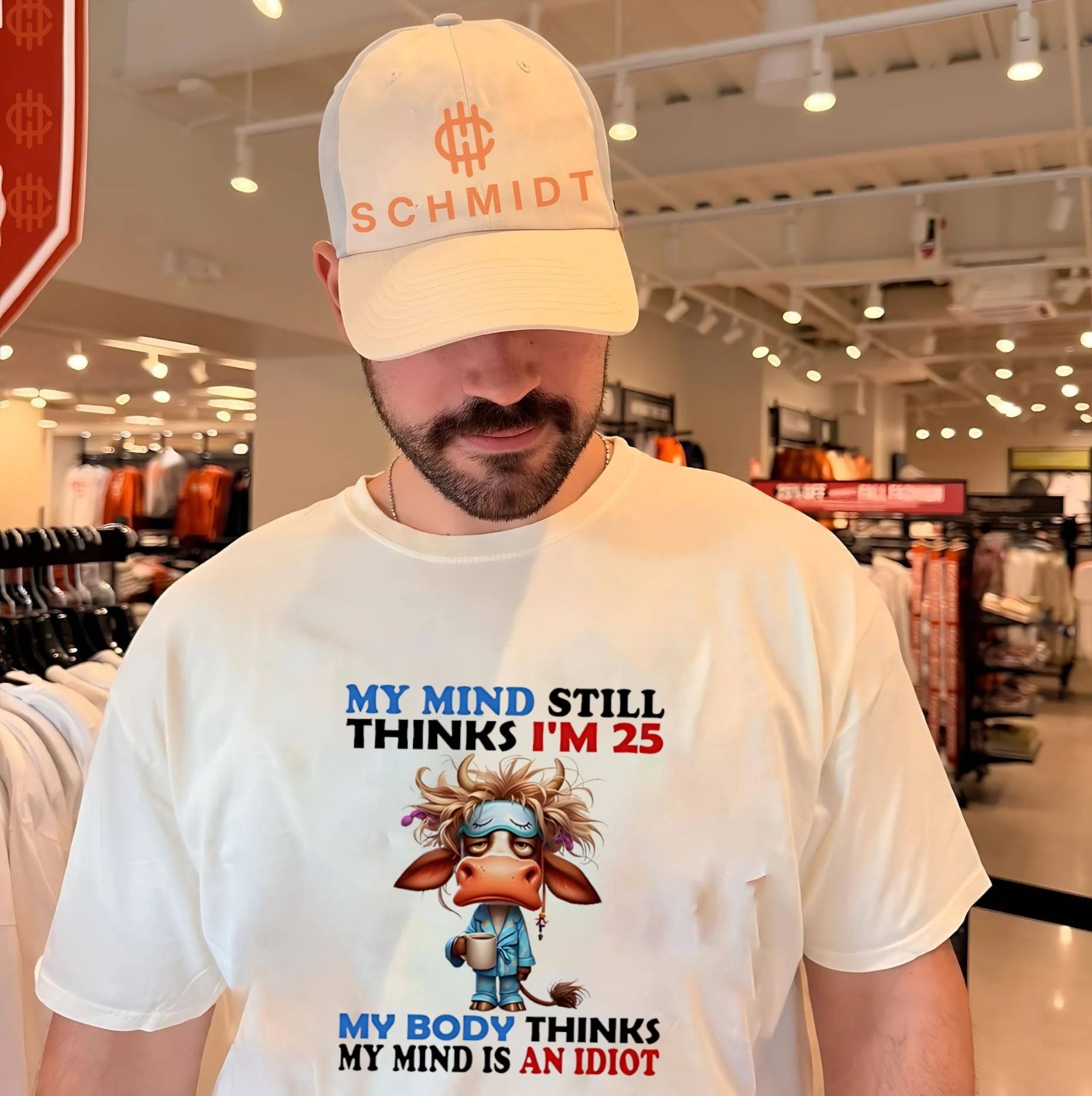 My mind still thinks I’m 25 my body thinks my mind is an idiot funny shirt