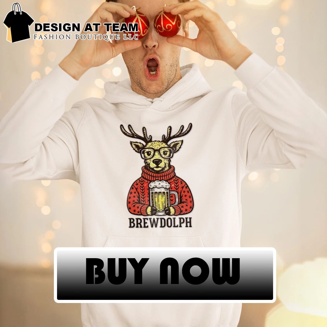 Brewdolph Christmas Beer Reindeer Meme shirt