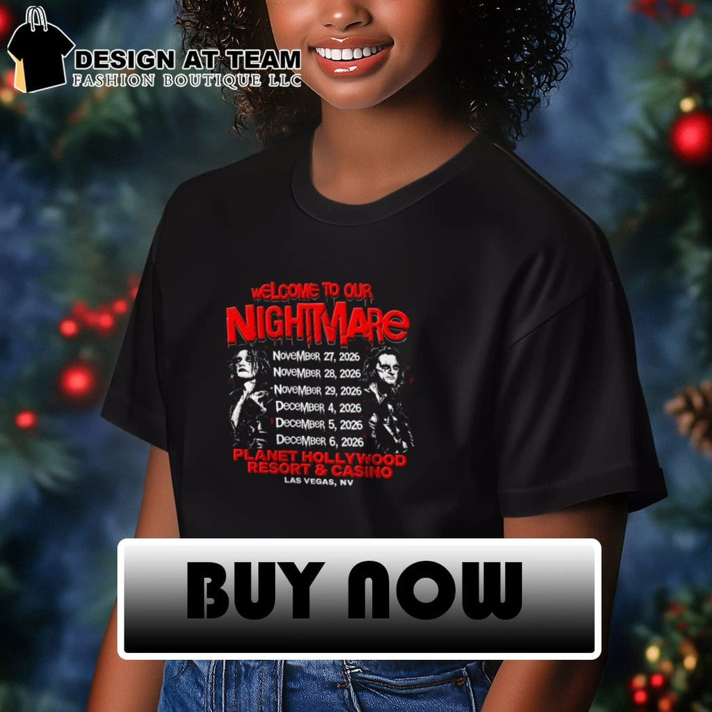 Alice Cooper And Criss Angel welcome to our nightmare shirt