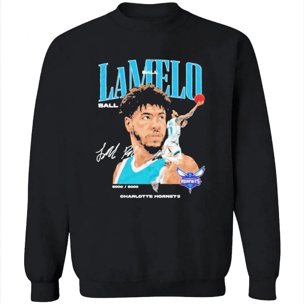 LaMelo Ball Charlotte Hornets Signature Vintage Basketball Shirt