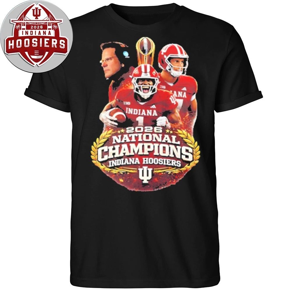 Indiana Hoosiers Team 2026 National Champions Cup And Logo T-Shirt