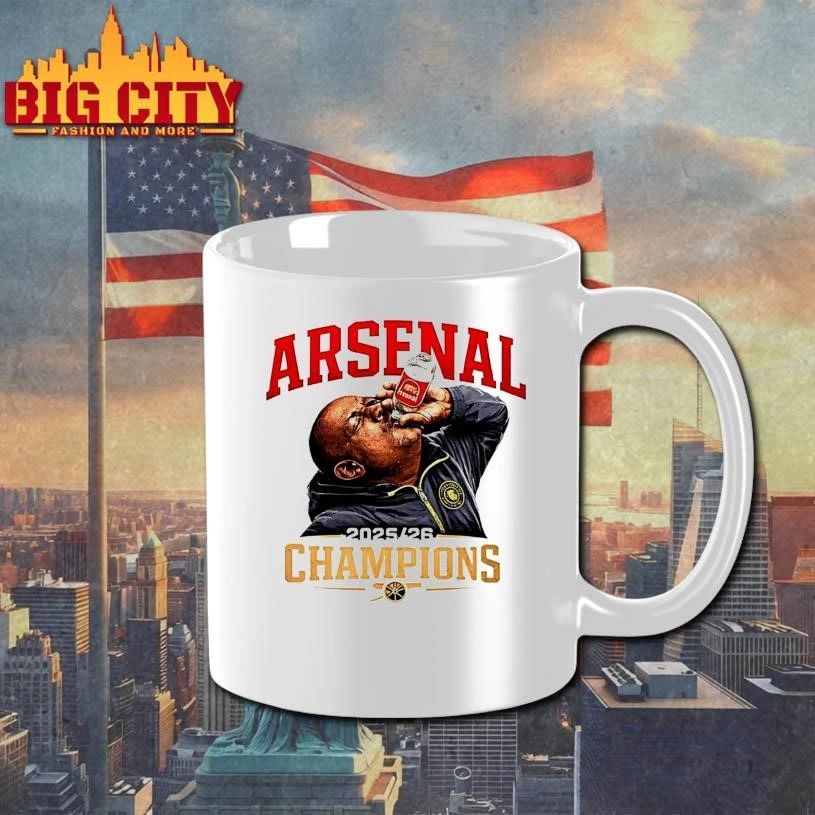 Arsenal Bottle Meme Premier League Champions 2025 26 Shirt