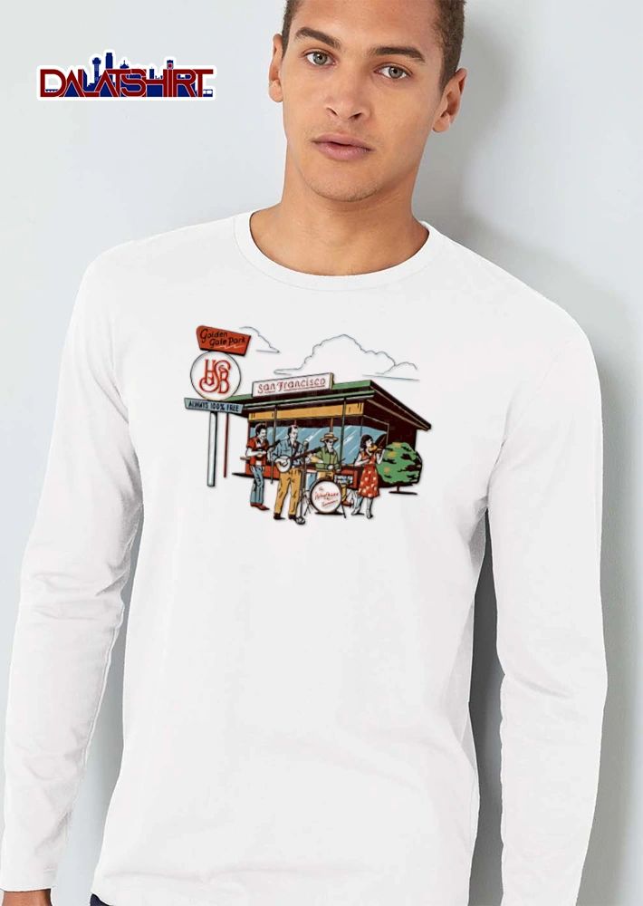Always 100 Percent Free bluegrass band playing instruments outdoors shirt